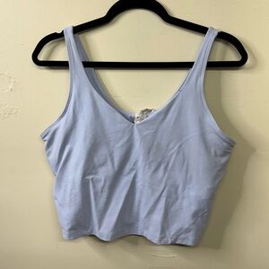 lululemon align light lavender v- neck tank